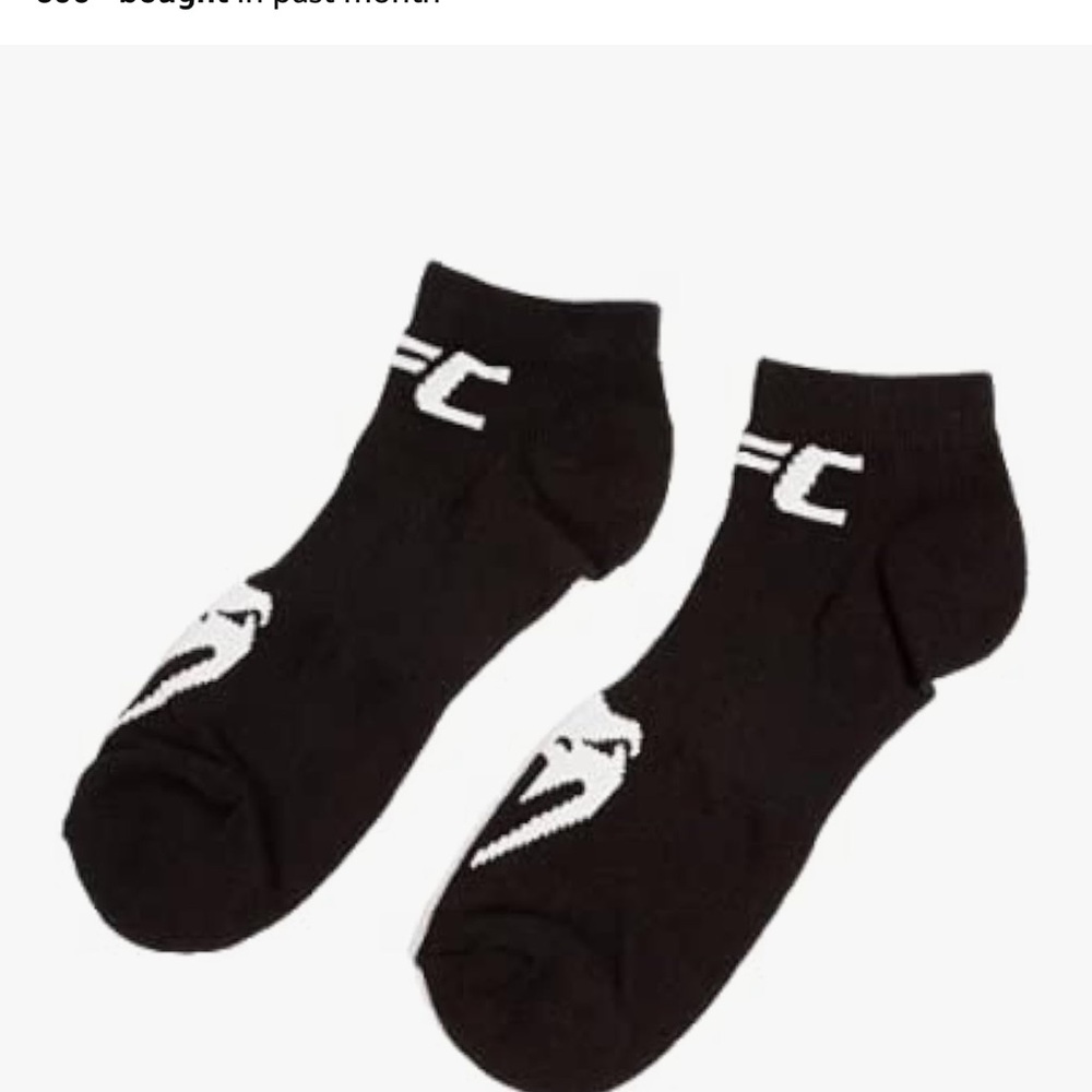 Venum Men's Standard UFC Authentic Fight Week Socks. Mens size 11/12. 2 pack